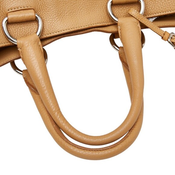 Prada handbag Beige Pink Tan leather - Picture 8 of 9